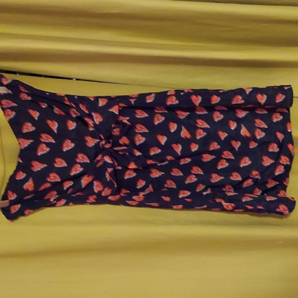 Criss Cross. Small. Navy, Red & White.